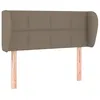 Image de vidaXL TÃªte de lit avec oreilles Taupe 103x23x78/88 cm Tissu
