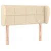 Image de vidaXL TÃªte de lit avec oreilles CrÃ¨me 103x23x78/88 cm Tissu