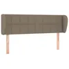 Image de vidaXL TÃªte de lit avec oreilles Taupe 147x23x78/88 cm Tissu