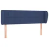 Image de vidaXL TÃªte de lit avec oreilles Bleu 147x23x78/88 cm Tissu