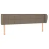 Image de vidaXL TÃªte de lit avec oreilles Taupe 183x23x78/88 cm Tissu
