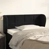 Image de vidaXL Tête de lit avec oreilles Noir 93x23x78/88 cm Velours