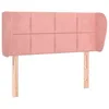 Image de vidaXL TÃªte de lit avec oreilles Rose 103x23x78/88 cm Velours
