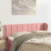 Image de vidaXL Tête de lit avec oreilles Rose 147x23x78/88 cm Velours3117197