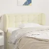 Image de vidaXL Tête de lit avec oreilles Crème 83x23x78/88 cm Similicuir3117218