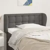 Image de vidaXL Tête de lit avec oreilles Gris 83x23x78/88 cm Similicuir