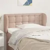 Image de vidaXL Tête de lit avec oreilles Cappuccino 93x23x78/88 cm Similicuir