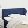 Image de vidaXL Tête de lit avec oreilles Bleu 83x23x78/88 cm Tissu3117264