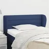 Image de vidaXL Tête de lit avec oreilles Bleu 103x23x78/88 cm Tissu