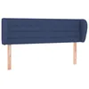 Image de vidaXL TÃªte de lit avec oreilles Bleu 147x23x78/88 cm Tissu