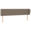 Image de vidaXL TÃªte de lit avec oreilles Taupe 163x23x78/88 cm Tissu