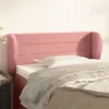 Image de vidaXL Tête de lit avec oreilles Rose 83x23x78/88 cm Velours