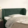 Image de vidaXL Tête de lit avec oreilles Vert foncé 93x23x78/88 cm Velours