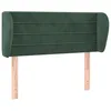 Image de vidaXL TÃªte de lit avec oreilles Vert foncÃ© 93x23x78/88 cm Velours
