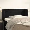 Image de vidaXL Tête de lit avec oreilles Noir 103x23x78/88 cm Velours3117328