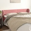 Image de vidaXL TÃªte de lit avec oreilles Rose 183x23x78/88 cm Velours