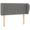 Image de vidaXL TÃªte de lit avec oreilles Gris foncÃ© 83x23x78/88 cm Tissu