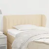 Image de vidaXL Tête de lit avec oreilles Crème 83x23x78/88 cm Tissu3117361