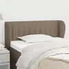 Image de vidaXL Tête de lit avec oreilles Taupe 93x23x78/88 cm Tissu3117368