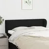 Image de vidaXL Tête de lit avec oreilles Noir 147x23x78/88 cm Tissu3117382