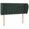 Image de vidaXL TÃªte de lit avec oreilles Vert foncÃ© 93x23x78/88 cm Velours