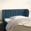 Image de vidaXL Tête de lit avec oreilles Bleu foncé 93x23x78/88 cm Velours