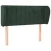 Image de vidaXL TÃªte de lit avec oreilles Vert foncÃ© 103x23x78/88 cm Velours