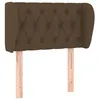 Image de vidaXL TÃªte de lit avec oreilles Marron FoncÃ© 83x23x78/88 cm Tissu