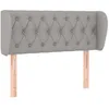 Image de vidaXL TÃªte de lit avec oreilles Gris clair 103x23x78/88 cm Tissu
