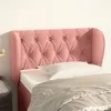 Image de vidaXL Tête de lit avec oreilles Rose 83x23x78/88 cm Velours3117515