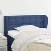 Image de vidaXL Tête de lit avec oreilles Bleu 83x23x78/88 cm Tissu