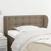 Image de vidaXL Tête de lit avec oreilles Taupe 103x23x78/88 cm Tissu