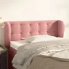 Image de vidaXL Tête de lit avec oreilles Rose 93x23x78/88 cm Velours