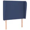 Image de vidaXL TÃªte de lit avec oreilles Bleu 103x23x118/128 cm Tissu