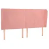 Image de vidaXL TÃªte de lit avec oreilles Rose 203x23x118/128 cm Velours