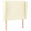 Image de vidaXL TÃªte de lit avec oreilles CrÃ¨me 83x23x118/128 cm Similicuir