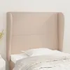 Image de vidaXL Tête de lit avec oreilles Cappuccino 103x23x118/128 cm