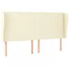 Image de vidaXL TÃªte de lit avec oreilles CrÃ¨me 163x23x118/128 cm Similicuir