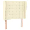 Image de vidaXL TÃªte de lit avec oreilles CrÃ¨me 83x23x118/128 cm Similicuir