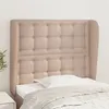 Image de vidaXL Tête de lit avec oreilles Cappuccino 103x23x118/128 cm3118045