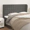 Image de vidaXL TÃªte de lit avec oreilles Gris 183x23x118/128 cm Similicuir
