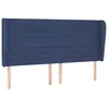 Image de vidaXL TÃªte de lit avec oreilles Bleu 203x23x118/128 cm Tissu