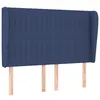 Image de vidaXL TÃªte de lit avec oreilles Bleu 147x23x118/128 cm Tissu