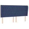 Image de vidaXL TÃªte de lit avec oreilles Bleu 203x23x118/128 cm Tissu