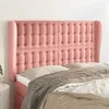 Image de vidaXL TÃªte de lit avec oreilles Rose 147x23x118/128 cm Velours