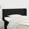 Image de vidaXL Tête de lit avec oreilles Noir 83x16x78/88 cm Tissu3118464
