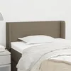 Image de vidaXL Tête de lit avec oreilles Taupe 83x16x78/88 cm Tissu3118466
