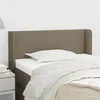 Image de vidaXL Tête de lit avec oreilles Taupe 103x16x78/88 cm Tissu