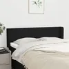 Image de vidaXL Tête de lit avec oreilles Noir 147x16x78/88 cm Tissu