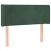 Image de vidaXL TÃªte de lit avec oreilles Vert foncÃ© 103x16x78/88 cm Velours